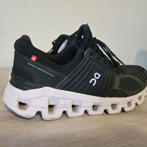 On Running Black and White Sneakers